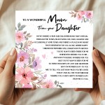 Mother's Day Card, To a Wonderful Mum Message From Daughter
