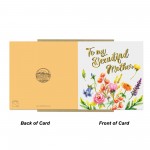 Mother's Day Card To My Beautiful Mother With Kraft Envelope