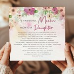 Mother's Day Card To a Wonderful Mum From Daughter Sentiment