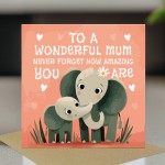 Mothers Day Card To a Wonderful Mum From Daughter Son