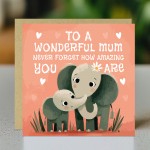 Mothers Day Card To a Wonderful Mum From Daughter Son