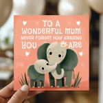 Mothers Day Card To a Wonderful Mum From Daughter Son