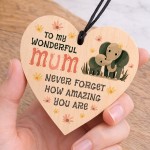 Mothers Day Gift To My Wonderful Mum Heart Gift For Birthday