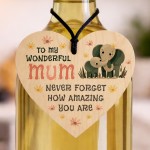 Mothers Day Gift To My Wonderful Mum Heart Gift For Birthday