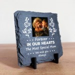 Personalised Mum Memorial Slate Plaque with Photo Mothers Day