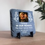 Personalised Mum Memorial Slate Plaque with Photo Mothers Day