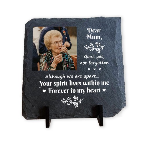 Personalised Dear Mum Memorial Slate Plaque Mothers Day