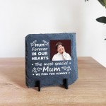 Personalised Mum Memorial Plaque with Photo Slate Remembrance