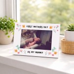 First Mother's Day Photo Frame Mum Gift 7x5 Wooden 