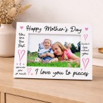 Happy Mothers Day Picture Frame 7x5 Mothers Day Present from Son