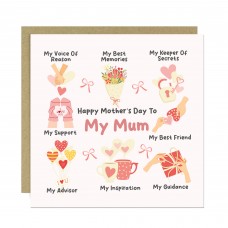 Mother's Day Card My Favourite Person Card From Daughter Son