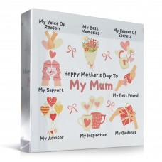 Happy Mothers Day Gift Acrylic Plaque Meaningful Gift for Mum