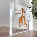 I Love My Mum Gifts Acrylic Plaque Meaningful Gifts for Mum