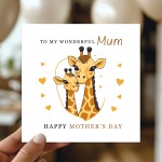 Cute Mothers Day Card My Wonderful Mum Card For Mothers Day