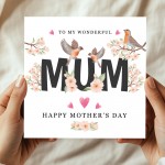 Cute Mothers Day Card, To My Wonderful Mum Card, Cards For Mothe
