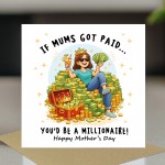 Hilarious Mothers Day Card Mum Card From Daughter Son
