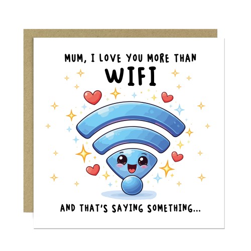 Joke Mothers Day Card Mum Card From Daughter Son Love You More