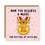 Joke Mothers Day Card Mum Card From Daughter Son Worlds Best Mum