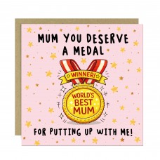 Joke Mothers Day Card Mum Card From Daughter Son Worlds Best Mum