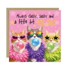 Funny Women Birthday Cards Sassy Cat Card For Best Friend BFF