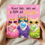 Funny Women Birthday Cards Sassy Cat Card For Best Friend BFF