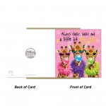 Funny Women Birthday Cards, Sassy Giraffe Card For Best Friend