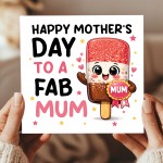 Happy Mothers Day Card FAB MUM Thank You Cards For Mothers Day