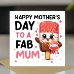 Happy Mothers Day Card FAB MUM Thank You Cards For Mothers Day