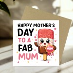 Happy Mothers Day Card FAB MUM Thank You Cards For Mothers Day