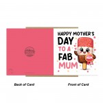 Happy Mothers Day Card FAB MUM Thank You Cards For Mothers Day