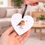 Happy Mothers Day Gift With Robin Design Beautiful Gift For Mum