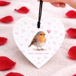 Happy Mothers Day Gift With Robin Design Beautiful Gift For Mum