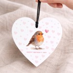 Happy Mothers Day Gift With Robin Design Beautiful Gift For Mum
