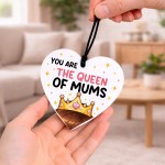 Cute Mothers Day Birthday Gift Queen Of Mums For Mothers Day