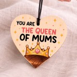Gift For Mothers Day Queen Of Mums Wood Heart Mothers Day Gift Gift For Mothers Day Queen Of Mums Wood Heart Mothers Day Gift