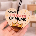 Gift For Mothers Day Queen Of Mums Wood Heart Mothers Day Gift Gift For Mothers Day Queen Of Mums Wood Heart Mothers Day Gift