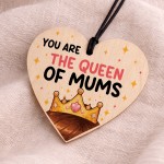 Gift For Mothers Day Queen Of Mums Wood Heart Mothers Day Gift Gift For Mothers Day Queen Of Mums Wood Heart Mothers Day Gift