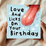 Funny Birthday Card From The Dog Amusing Happy Birthday Card