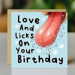 Funny Birthday Card From The Dog Amusing Happy Birthday Card