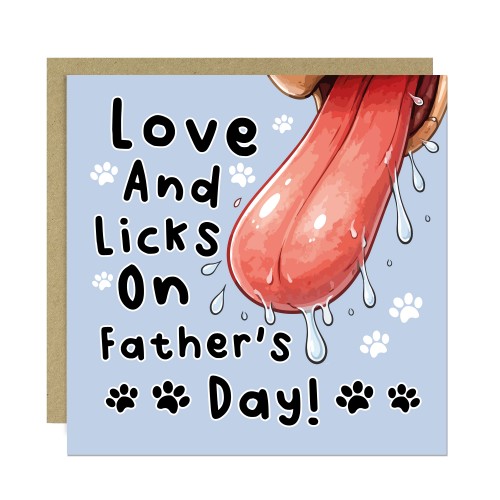 Funny Fathers Day Card From The Dog Amusing Fathers Day Card
