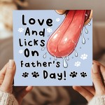 Funny Fathers Day Card From The Dog Amusing Fathers Day Card