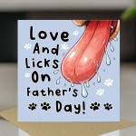 Funny Fathers Day Card From The Dog Amusing Fathers Day Card