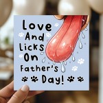 Funny Fathers Day Card From The Dog Amusing Fathers Day Card