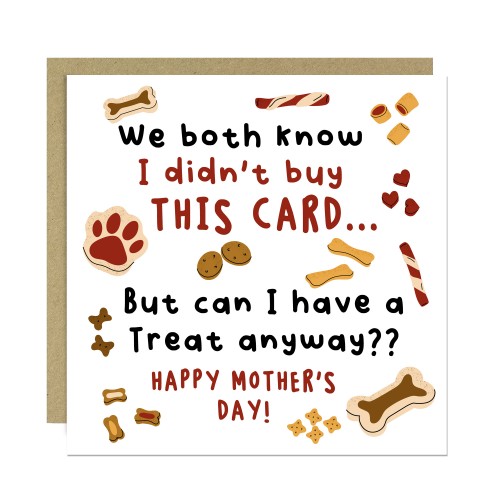Hilarious Mothers Day Card From The Dog Amusing Mothers Day Card