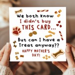 Hilarious Mothers Day Card From The Dog Amusing Mothers Day Card