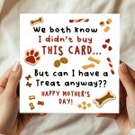 Hilarious Mothers Day Card From The Dog Amusing Mothers Day Card