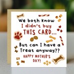 Hilarious Mothers Day Card From The Dog Amusing Mothers Day Card