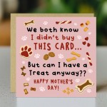 Joke Mothers Day Card From The Dog Amusing Mothers Day Card