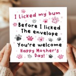Mothers Day Card From The Dog FUNNY Mothers Day Card For Mum Mothers Day Card From The Dog FUNNY Mothers Day Card For Mum