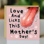 Funny Mothers Day Card From The Dog Amusing Mothers Day Dog Mum